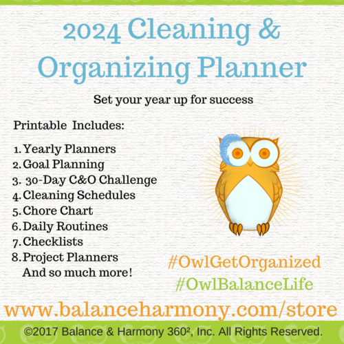 Cleaning and organizing planner